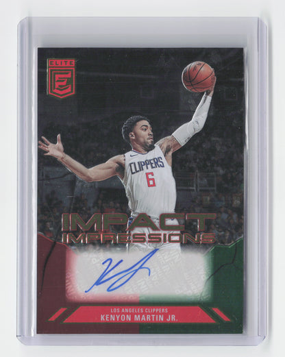 2023-24 KENYON MARTIN JR. Red/Green Impact Impressions Autograph Elite Clippers