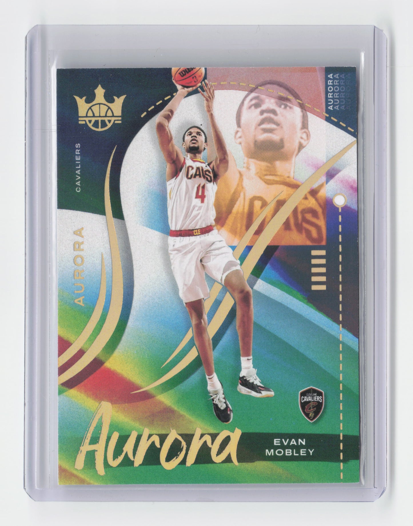 2021-22 EVAN MOBLEY Aurora Case Hit SSP Court Kings Cavaliers