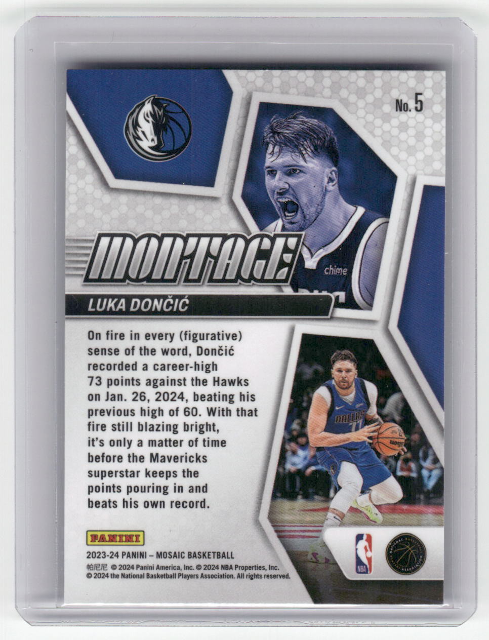 2023-24 LUKA DONCIC Montage Mosaic Mavericks #5