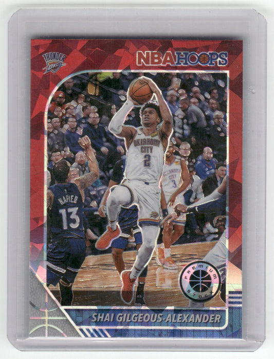 2019-20 SHAI GILGEOUS-ALEXANDER Red cracked Ice Hoops Premium Stock