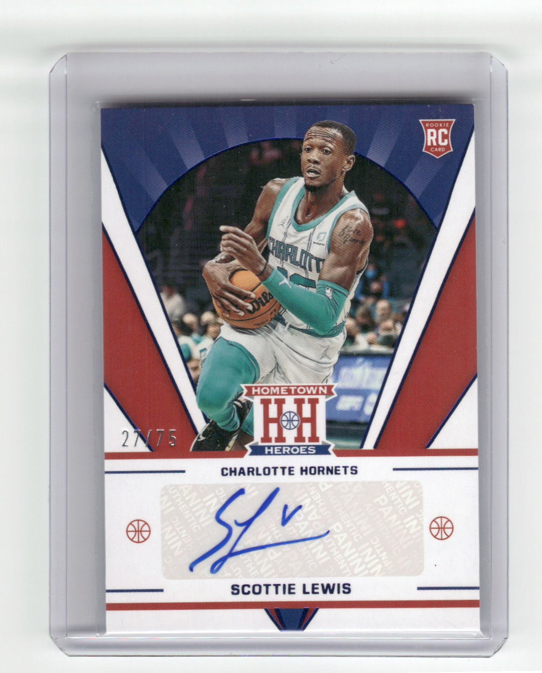 2021-22 SCOTTIE LEWIS Home Town Heroes 27/75 Chronicles Hornets