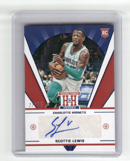 2021-22 SCOTTIE LEWIS Home Town Heroes 27/75 Chronicles Hornets