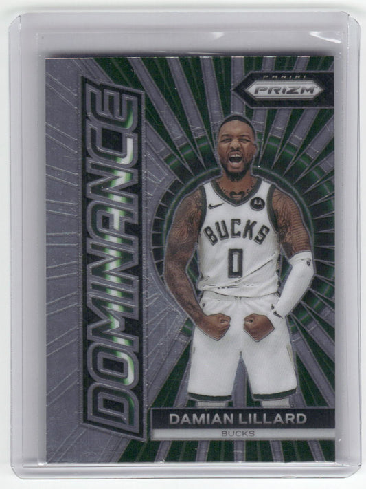 2023-24 DAMIEN LILLARD Dominance Prizm Buck #4