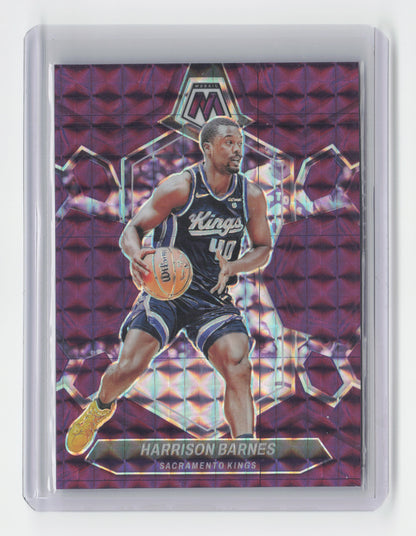 2023-24 HARRISON BARNES Purple Mosaic 87/99 Kings #75