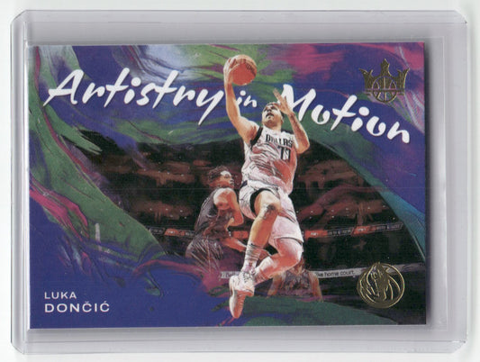 2021-22 LUKA DONCIC Artistry In Motion Court Kings Mavs #3