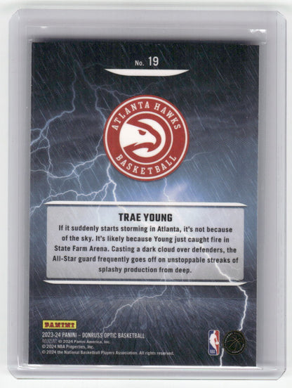 2023-24 TRAE YOUNG Raining 3s Optic Hawks #19