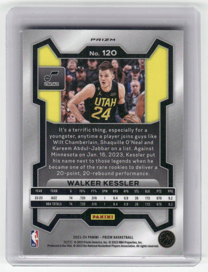 2023-24 WALKER KESSLER Red Disco Prizm Jazz #120