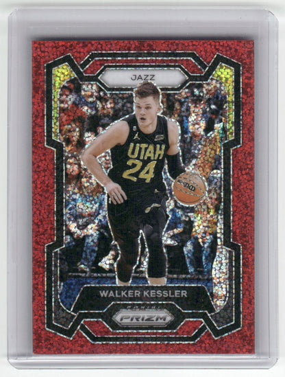 2023-24 WALKER KESSLER Red Disco Prizm Jazz #120