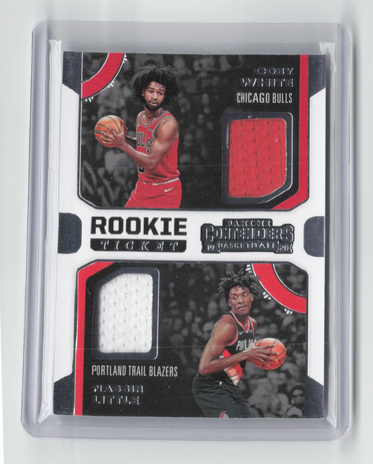 2019-20 COBY WHITE/NASSIR LITTLE Rookie Ticket Contenders #RDW-CN