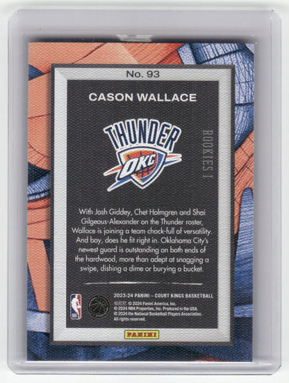 2022-23 CASON WALLACE Level 1 Rookie Court Kings OKC #93