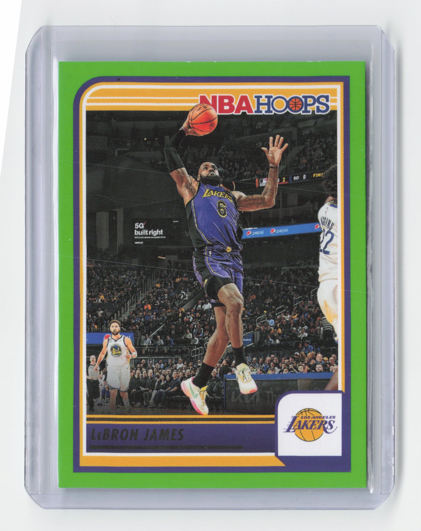 2023-24 LEBRON JAMES Neon Green Hoops Lakers #52