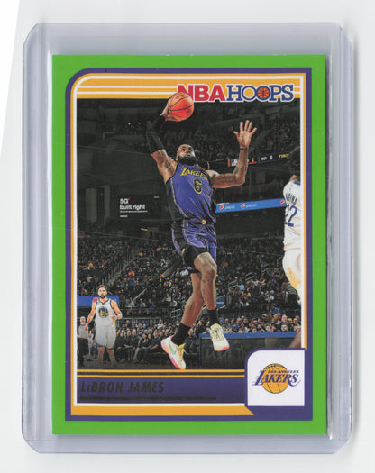 2023-24 LEBRON JAMES Neon Green Hoops Lakers #52