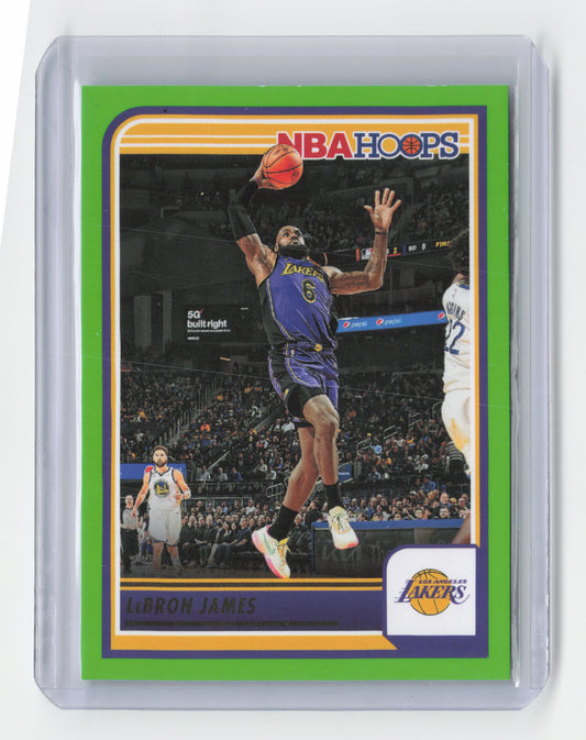 2023-24 LEBRON JAMES Neon Green Hoops Lakers #52