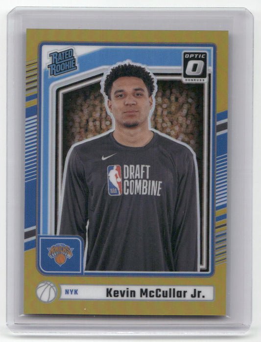 2024-25 KEVIN McCULLAR JR. Gold Rated Rookie 6/10 Donruss Knicks #248