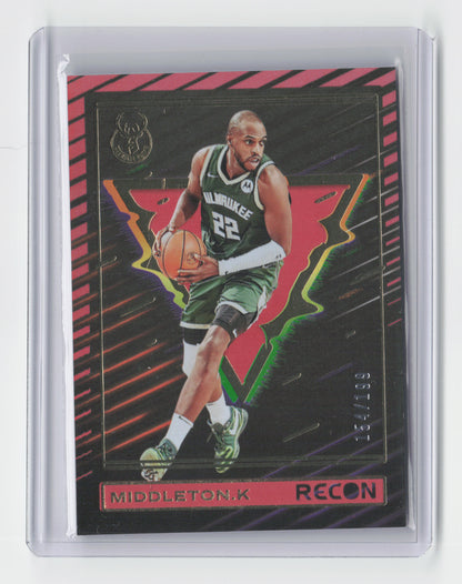 2023-24 KHRIS MIDDLETON Red Holo 154/199 Recon Bucks