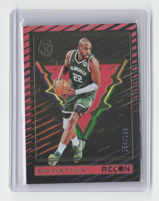 2023-24 KHRIS MIDDLETON Red Holo 154/199 Recon Bucks