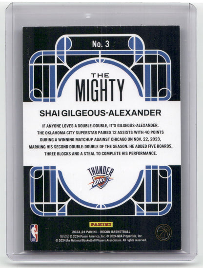 2023-24 SHAI GILGEOUS-ALEXANDER The Mighty Recon OKC #3