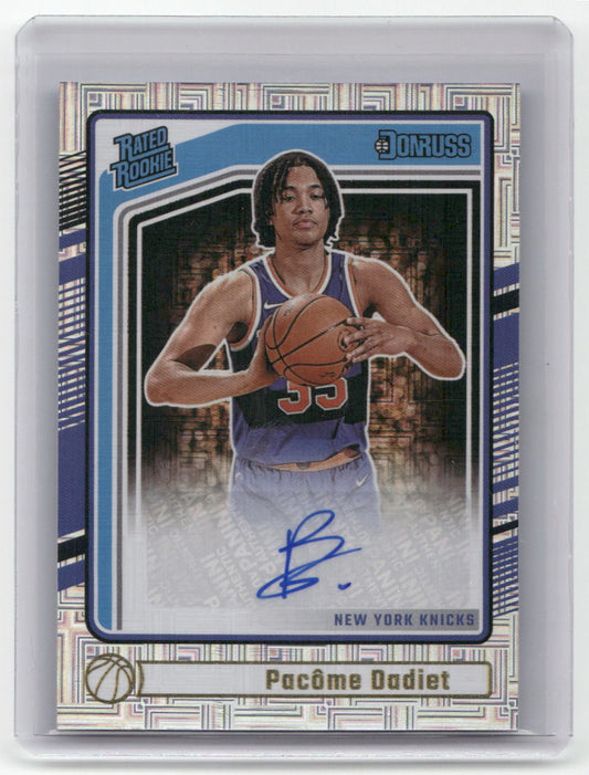 2024-25 PACOME DADIET Rated Rookie Auto Donruss Choice Kicks #267