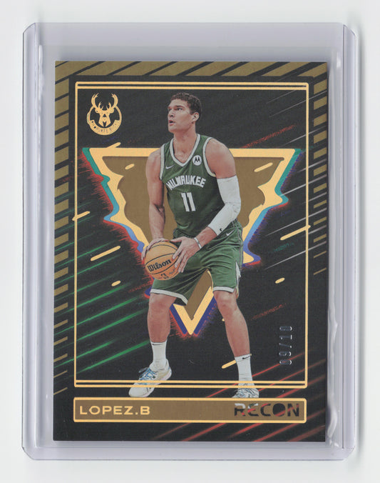 2023-24 BROOK LOPEZ Gold 09/10 Recon Bucks #169