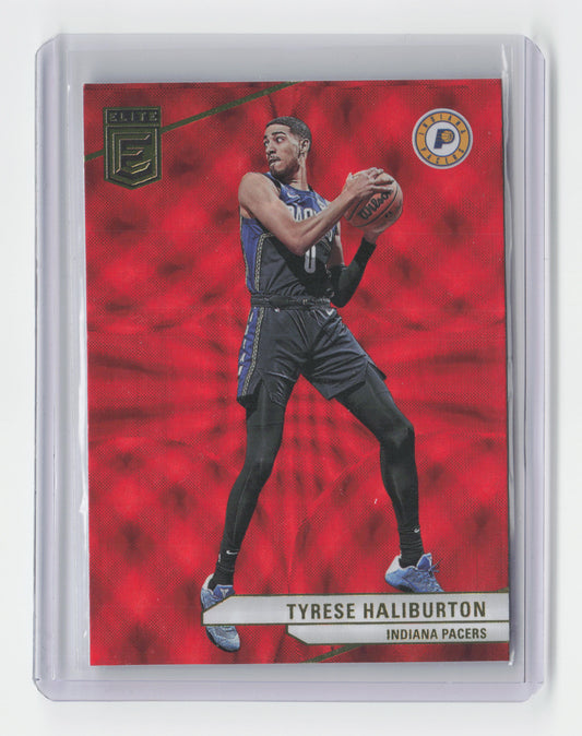 2023-24 TYRESE HALIBURTON international Red Base Elite Pacers #118