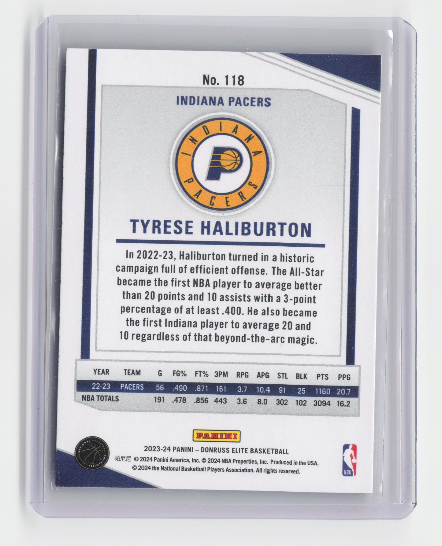 2023-24 TYRESE HALIBURTON international Red Base Elite Pacers #118