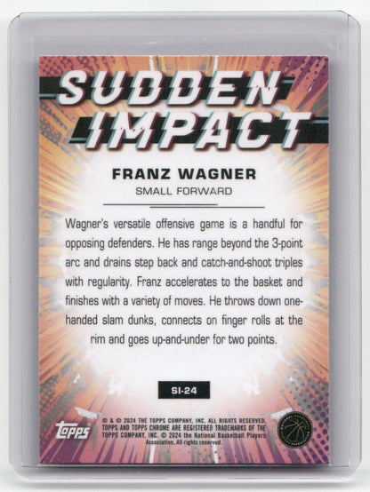 2024 FRANZ WAGNER Sudden Impact Holo Topps SI-24