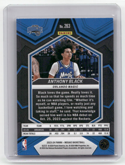 2023-24 ANTHONY BLACK NBA Debut RC Mosaic Magic #263