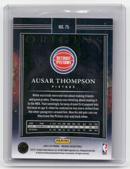 2023-24 AUSAR THOMPSON Rookie Origins Pistons #75