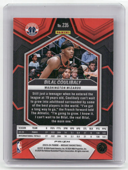 2023-24 BILAL COULIBALY Rookie Mosaic Wizards #235