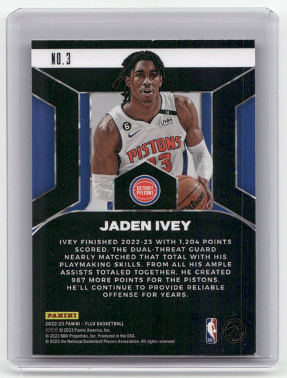 2022-23 JADEN IVEY Influx Insert Flux Pistons #3