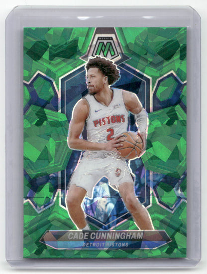 2023-24 CADE CUNNINGHAM Green Ice Prizm Mosaic Pistons #81