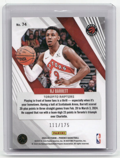 2023-24 RJ BARRETT Pink 111/175 Phoenix Raptors #74