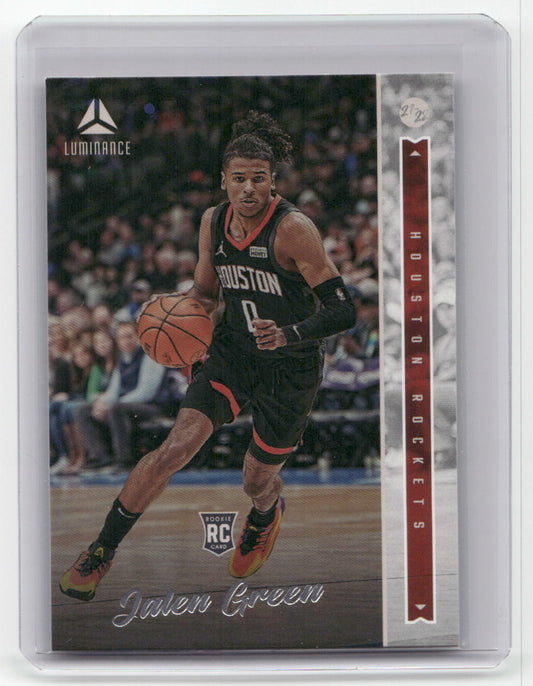 2021-22 JALEN GREEN Luminance Rookie Chronicles Rockets #263