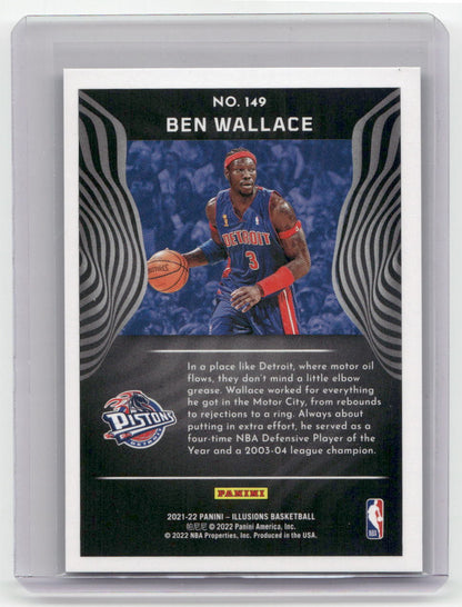 2021-22 BEN WALLACE Ruby 93/125 Illusions Pistons #149