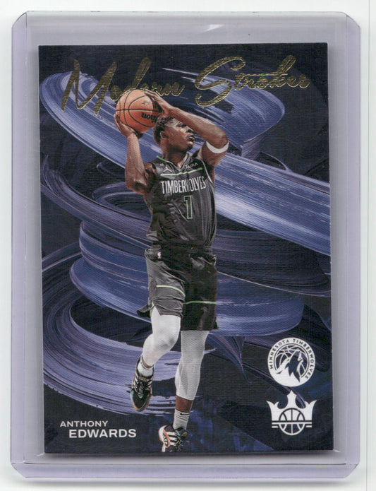 2022-23 ANTHONY EDWARDS Modern Strokes Court Kings Timberwolves #21