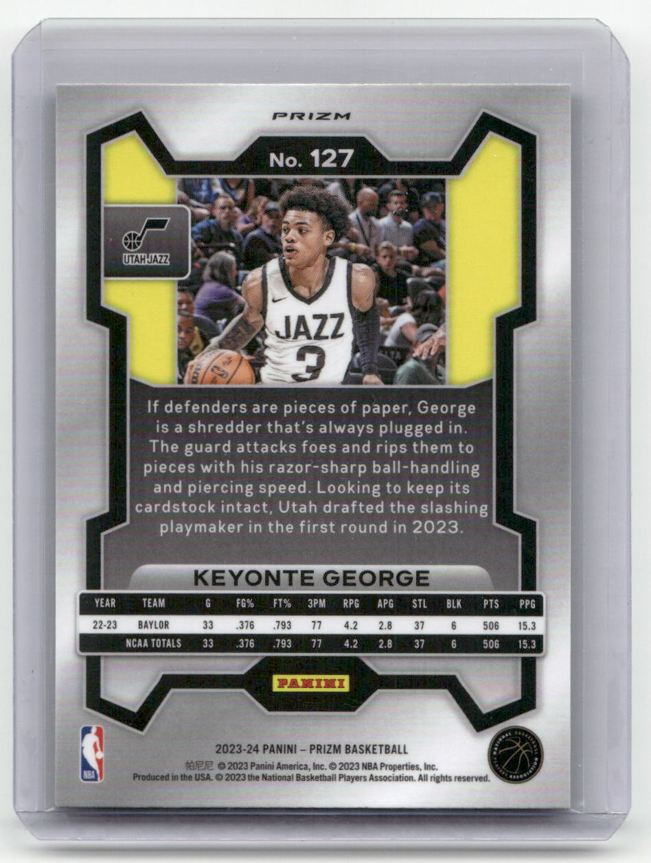 2023-24 KEYONTE George Green Wave Rookie Prizm Jazz #127