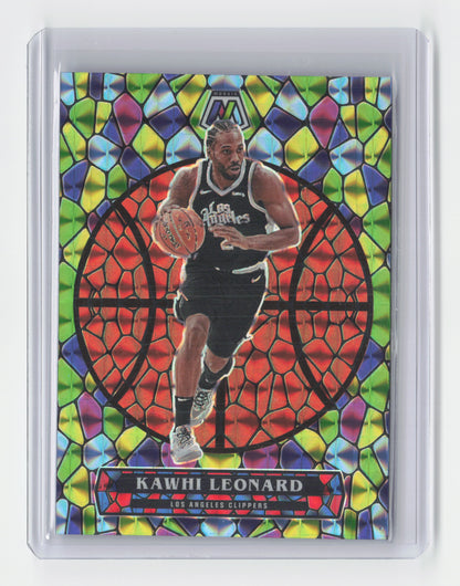 2020-21 KAWHI LEONARD Stained Glass SSP Case Hit Mosaic Clippers #7