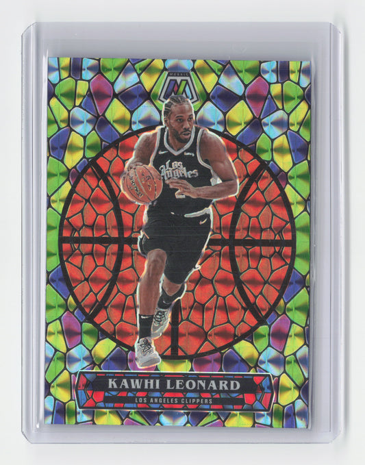 2020-21 KAWHI LEONARD Stained Glass SSP Case Hit Mosaic Clippers #7