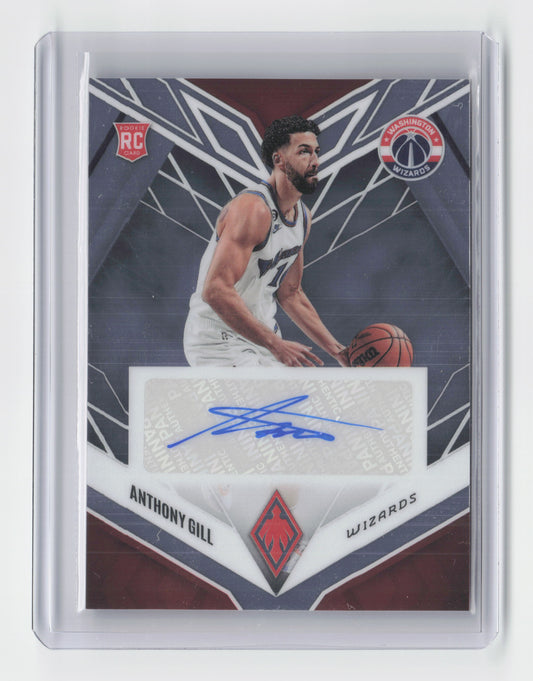 2022-23 ANTHONY GILL RC Autograph Red 21/99 Chronicles Wizards PRA-ANG