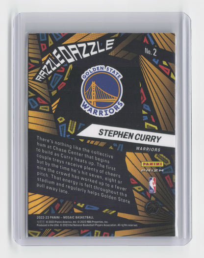2022-23 STEPHEN CURRY Razzle Dazzle SSP Mosaic Warriors #2