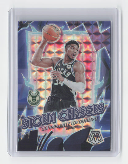 2023-24 GIANNIS ANTETOKOUNMPO Storm Chasers SSP - Mosaic - Bucks #12