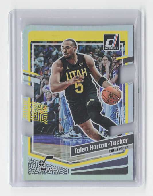 2023-24 TALEN HORTON-TUCKER Silver Die Cut 23/75 - Donruss - Jazz #49
