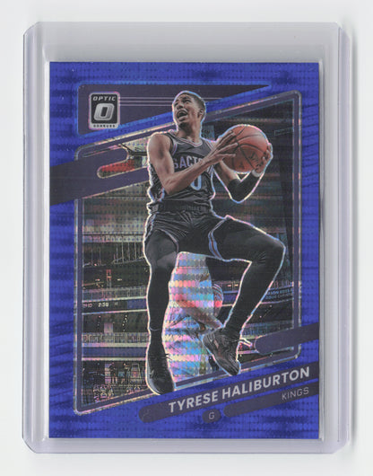 2021-22 TYRESE HALIBURTON Blue Pulsar - Kings - #38