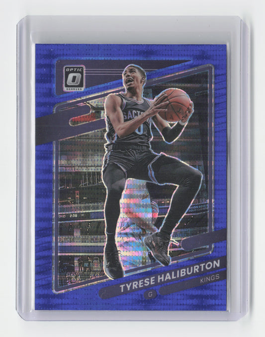 2021-22 TYRESE HALIBURTON Blue Pulsar - Kings - #38