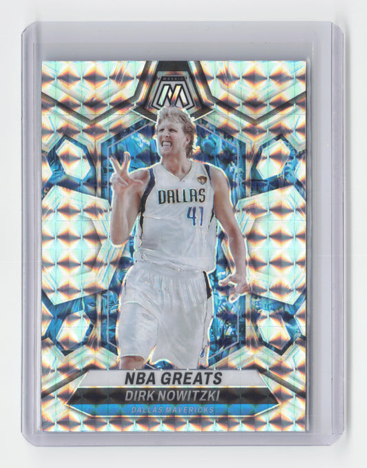2023-24 DIRK NOWITZKI Silver Prizm Mosaic Mavericks #298