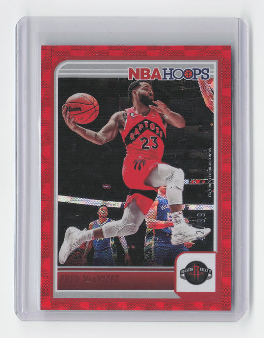 2023-24 FRED VANVLEET Red 42/99 Hoops Rockets #222