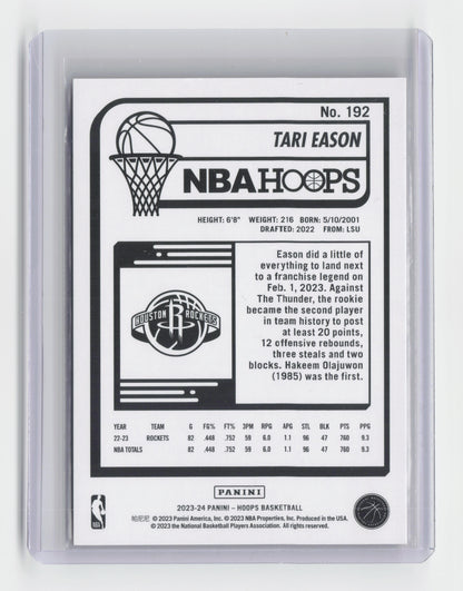 2023-24 TARI EASON Red 71/99 Hoops Rockets #192