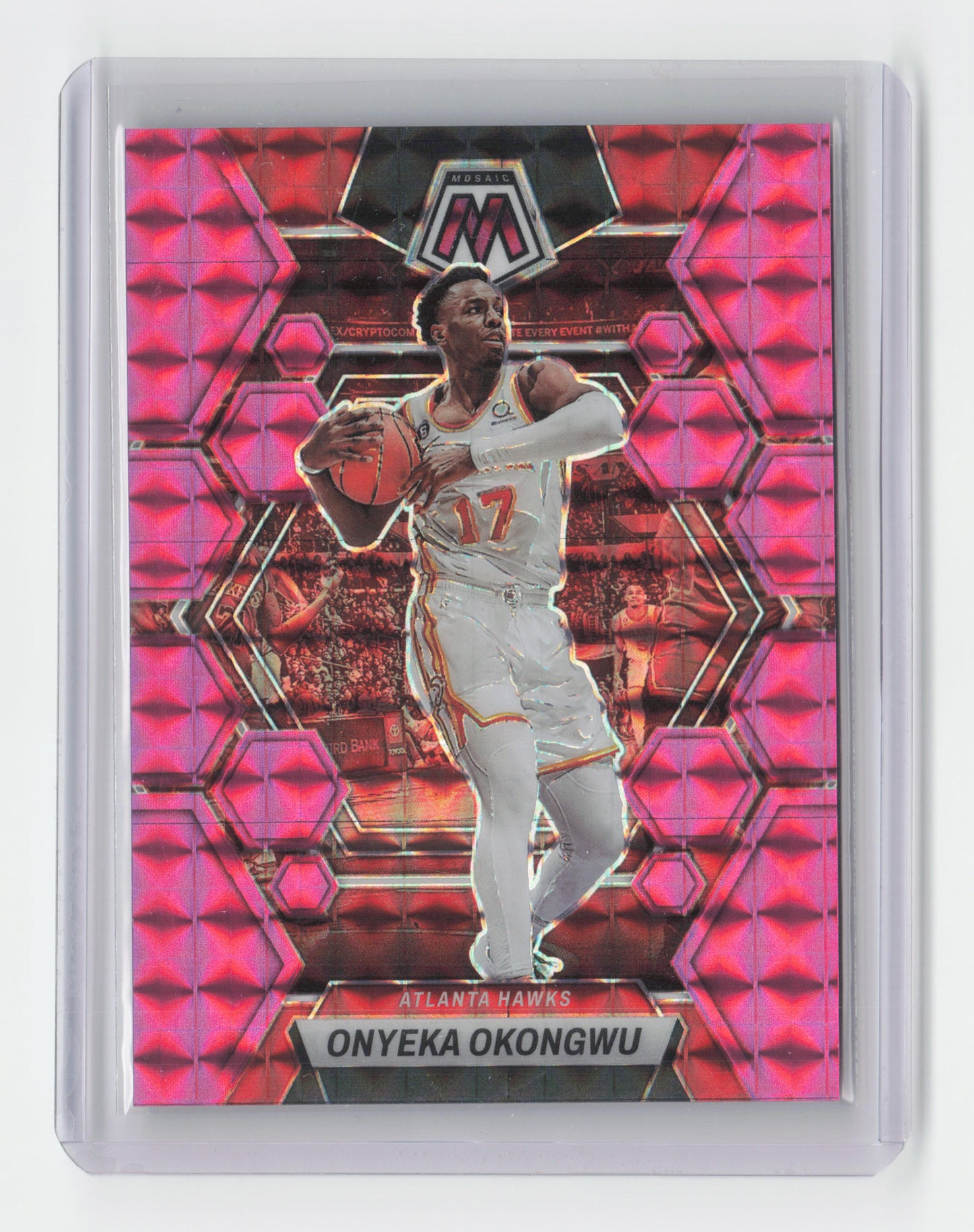 2022-23 ONYEKA OKONGWU Pink 087/149 Mosaic Hawks #84