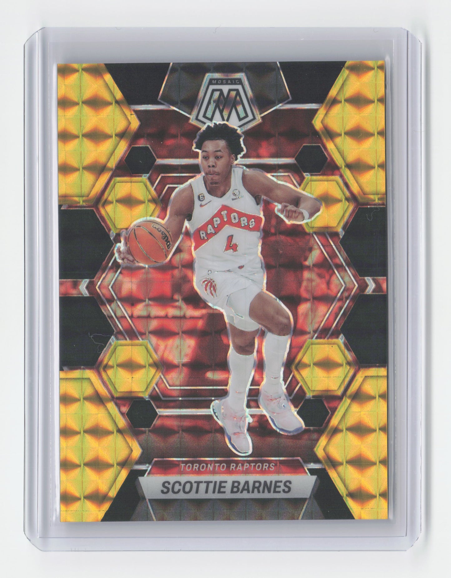 2022-23 SCOTTIE BARNES Choice Black Gold 5/8 Mosaic Raptors #113