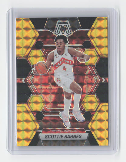 2022-23 SCOTTIE BARNES Choice Black Gold 5/8 Mosaic Raptors #113
